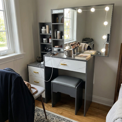 Found a Great Dressing Table with Hollywood Mirror and Stool for My Bedroom.png