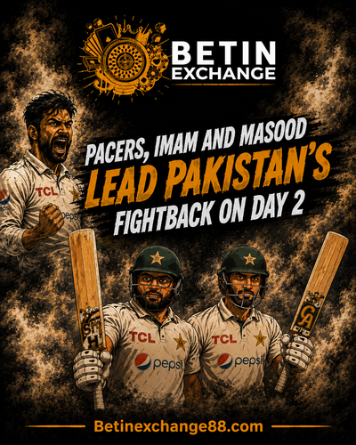 Betinexchange88 Pacers, imam and Masood lead Pakistan's fightback on day2.png