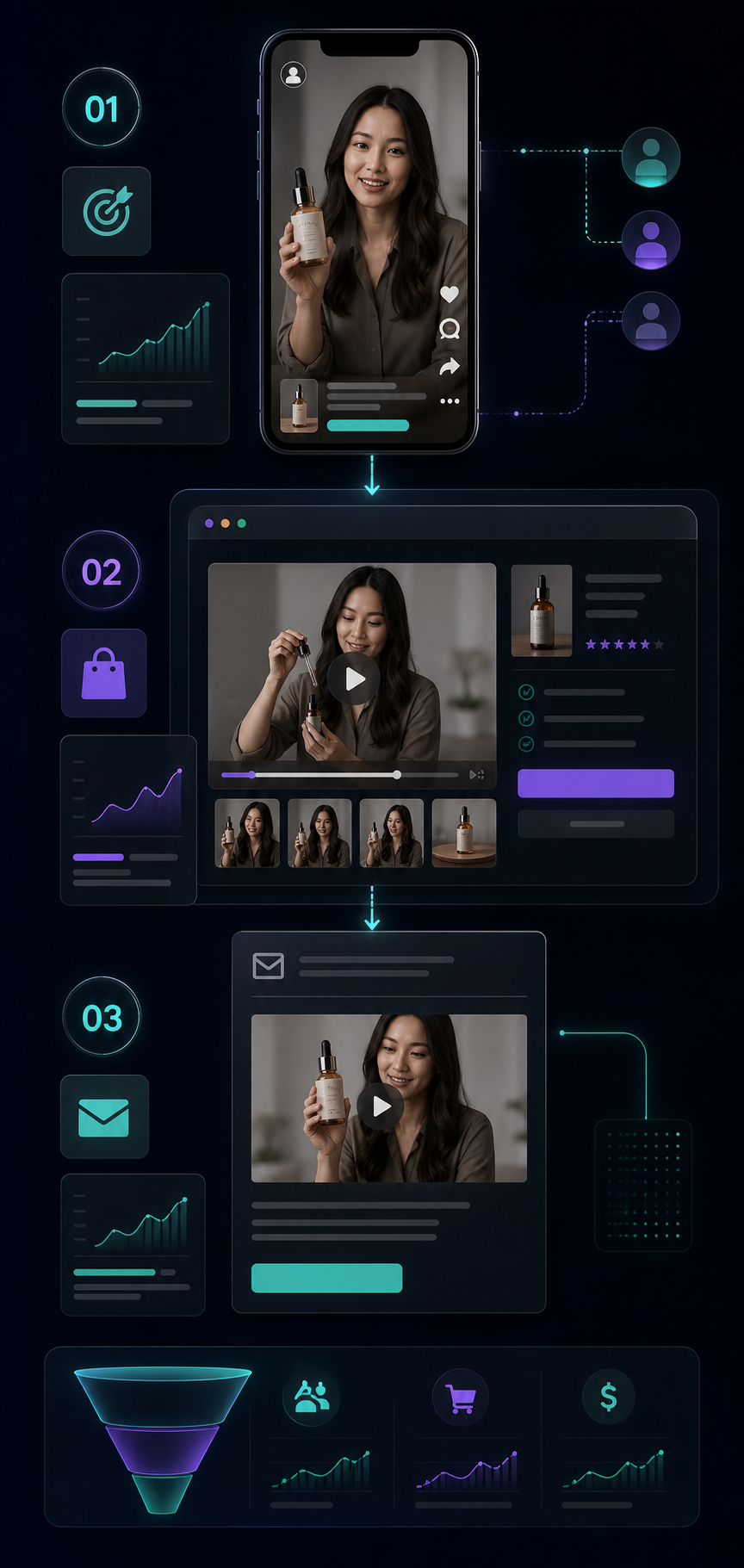 Shopify UGC video across ad, product page, and email