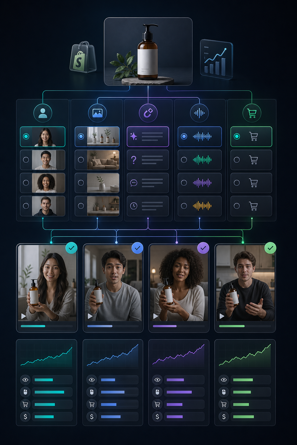 UGC creative testing matrix