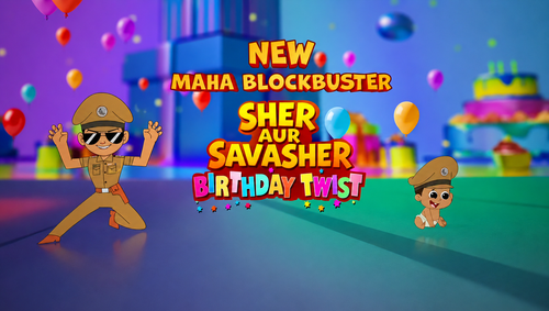 Atoz Cartoons Premium Little Singham Sher Aur Savasher Birthday Twist.png