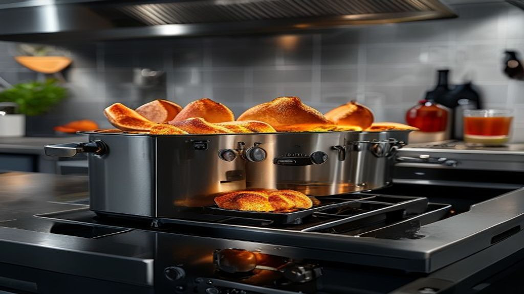 Kitchen manager comparing Henny Penny fryer capacity, controls, and filtration features