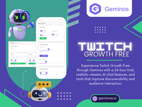 The early stage of Twitch growth can often feel slow. A creator may spend hours preparing streams, improving gameplay, and interacting with viewers but still struggle to attract attention. This is why many streamers search for solutions related to twitch growth free strategies. They want to discover methods that can help their channels gain momentum without immediately investing large amounts of money.

Read Our Blogs:
https://geminosio.wordpress.com
https://geminosio.medium.com/free-twitch-viewer-b0dabc45ceac 
https://geminosio.tumblr.com

More Links:
https://allmyfaves.com/geminosio
https://audio.com/geminos
https://aiti.edu.vn/members/geminos.43000