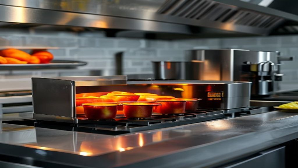 Restaurant buyer comparing Henny Penny Velocity fryer options before installation