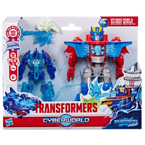 Transformers Cyberworld “Energon Surge” The High Seas Heroes Optimus Mirage Stock Images .jpg
