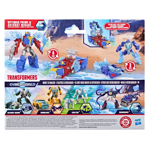 Transformers Cyberworld “Energon Surge” The High Seas Heroes Optimus Mirage Stock Images 1.jpg