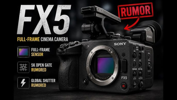 Thiết kế nhỏ gọn nhưng mạnh mẽ của Sony FX5, hứa hẹn một bước tiến lớn trong phân khúc máy quay phim chuyên nghiệp.