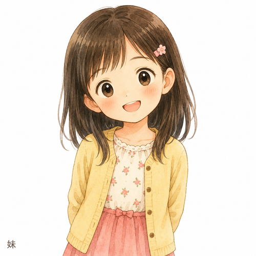 38. 妹（いもうと）— adik perempuan sendiri.png