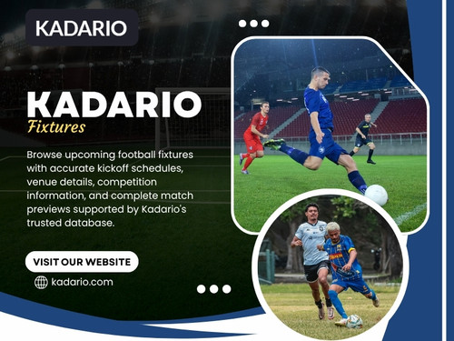 As football continues to evolve, platforms like Kadario Fixtures will play an increasingly important role in helping fans experience the game in a more informed, connected, and engaging way.

Official Website: https://kadario.com/

Read Our Blogs:
https://kadario.wixsite.com/kadarioph/
https://kadario.weebly.com/
https://kadario.tumblr.com/

More Links:
https://issuu.com/kadario
https://github.com/kadarioph
https://gravatar.com/kadarioph