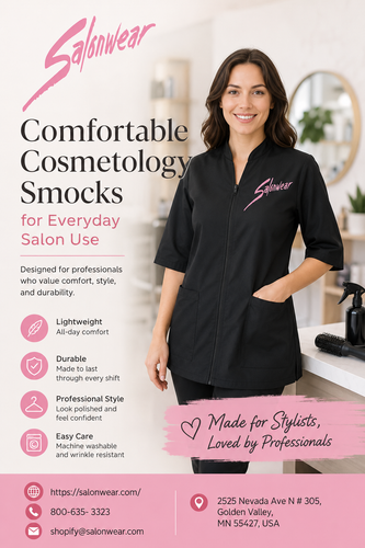 Comfortable Cosmetology Smocks for Everyday Salon Use.png