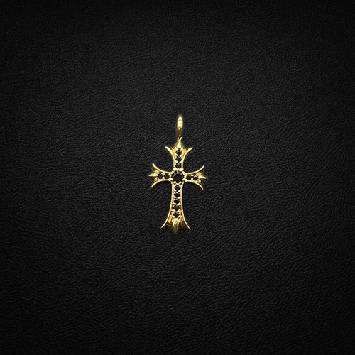 sku 019 CX086 金大十字架 黑钻 (约3316.5mm).jpg
