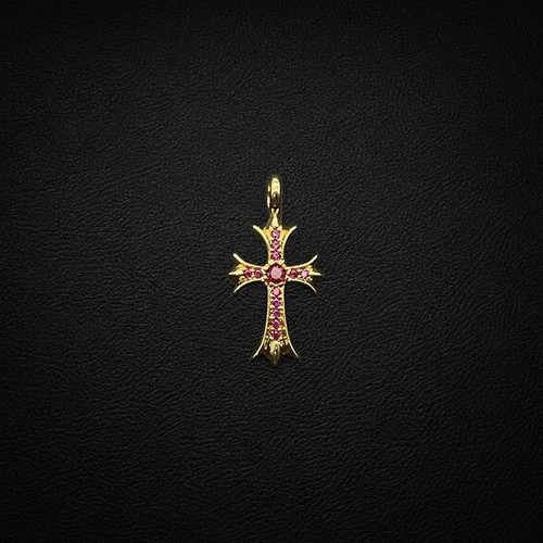 sku 018 CX086 金大十字架 红钻 (约3316.5mm).jpg