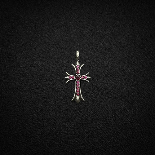 sku 003 CX085 做旧大十字架 红钻 (约3316.5mm).jpg