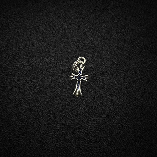 sku 010 CX097做旧小十字架 蓝钻(约239mm).jpg