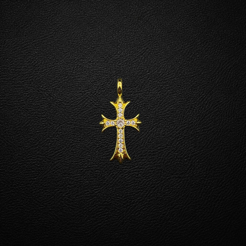 sku 042 CX086 金大十字架 淡紫钻 (约3316.5mm).jpg