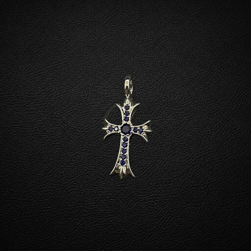 sku 032 CX087 白金大十字架 蓝钻 (约3316.5mm).jpg