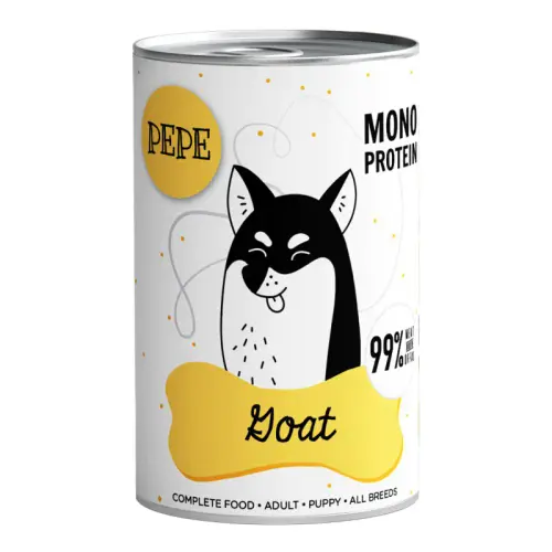 pepe mono protein goat koza karma mokra dla psa 400g.webp