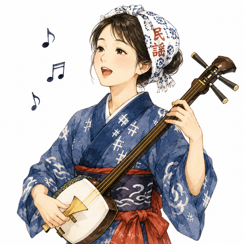 7. 民謡（みんよう）— musik rakyat nyanyian daerah.png