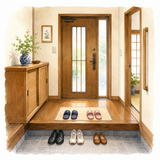 2. 玄関（げんかん）— pintu masuk