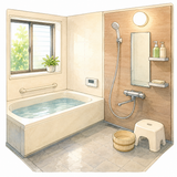 4. ふろ場（ふろば）— kamar mandi