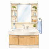 5. 洗面所（せんめんじょ）— tempat cuci tangan wastafel
