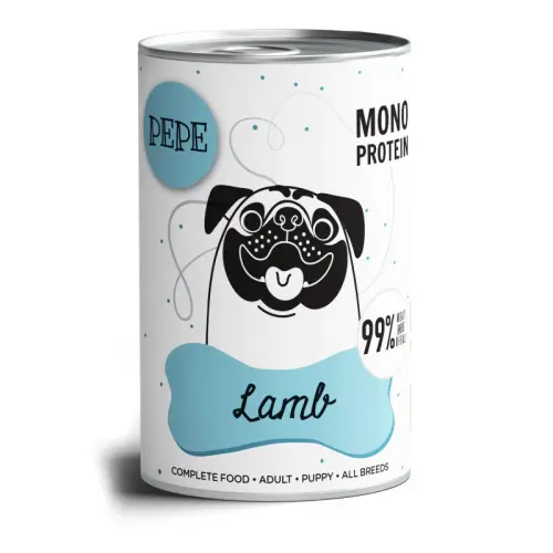 pepe mono protein lamb jagniecina karma mokra dla psa 400g.webp
