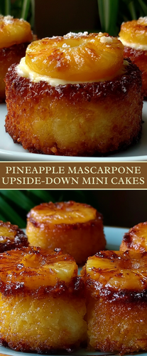 Pineapple Mascarpone Upside Down Mini Cakes (3).png