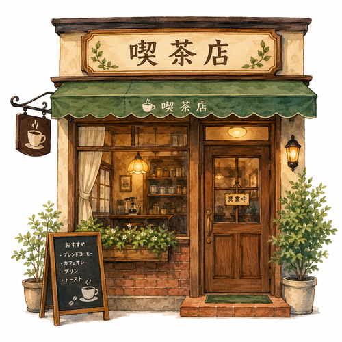 28. きっさてん（喫茶店）— kedai kopi coffee shop.png