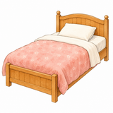 19. ベッド — tempat tidur