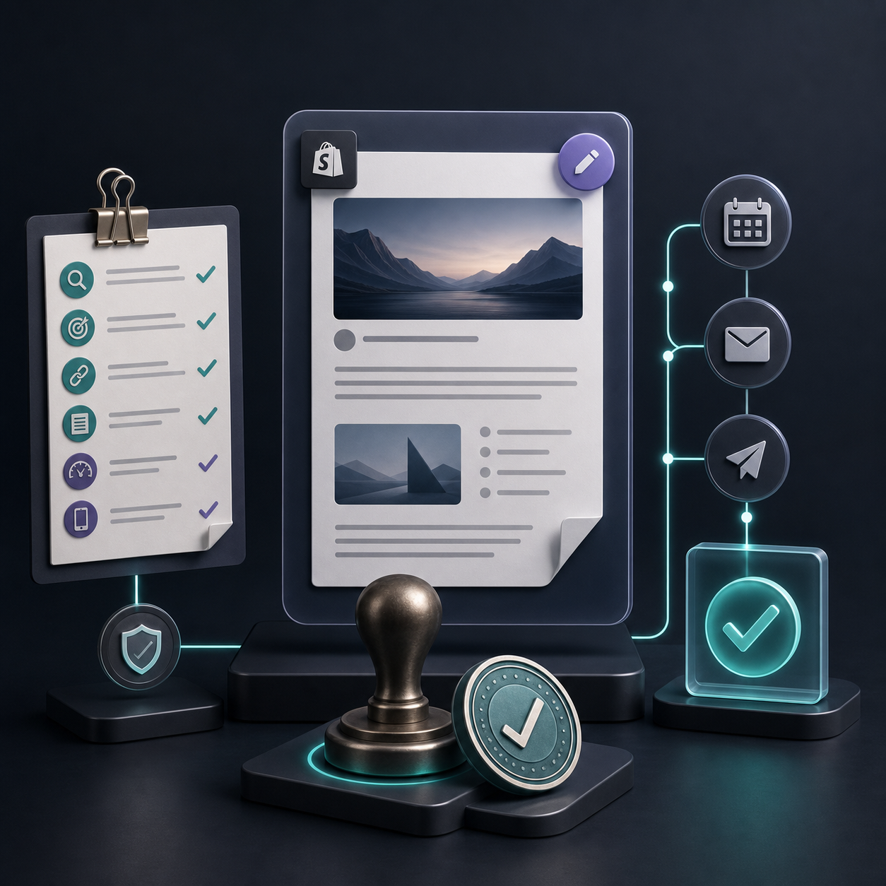 Shopify blog draft review checklist and approval flow