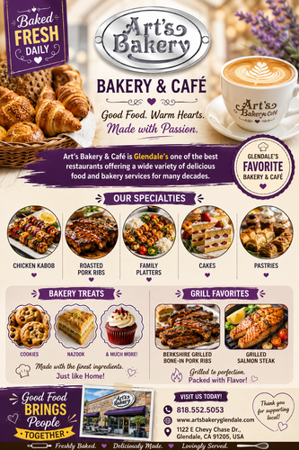 Art's Bakery & Café – Glendale's Favorite Bakery for Fresh Food and Desserts.2