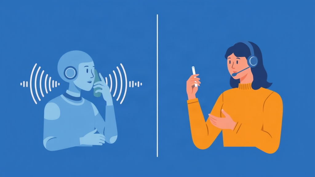 AI voice agent handling a routine call while warm-transferring another to a human agent