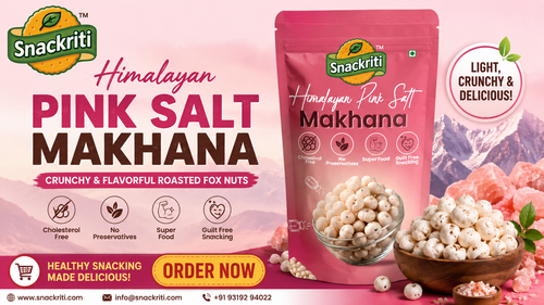 Himalayan Pink Salt Makhana – Crunchy & Flavorful Roasted Fox Nuts Snackriti.png