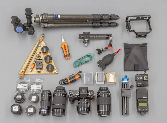 Lester Lefkowitz's camera bag
