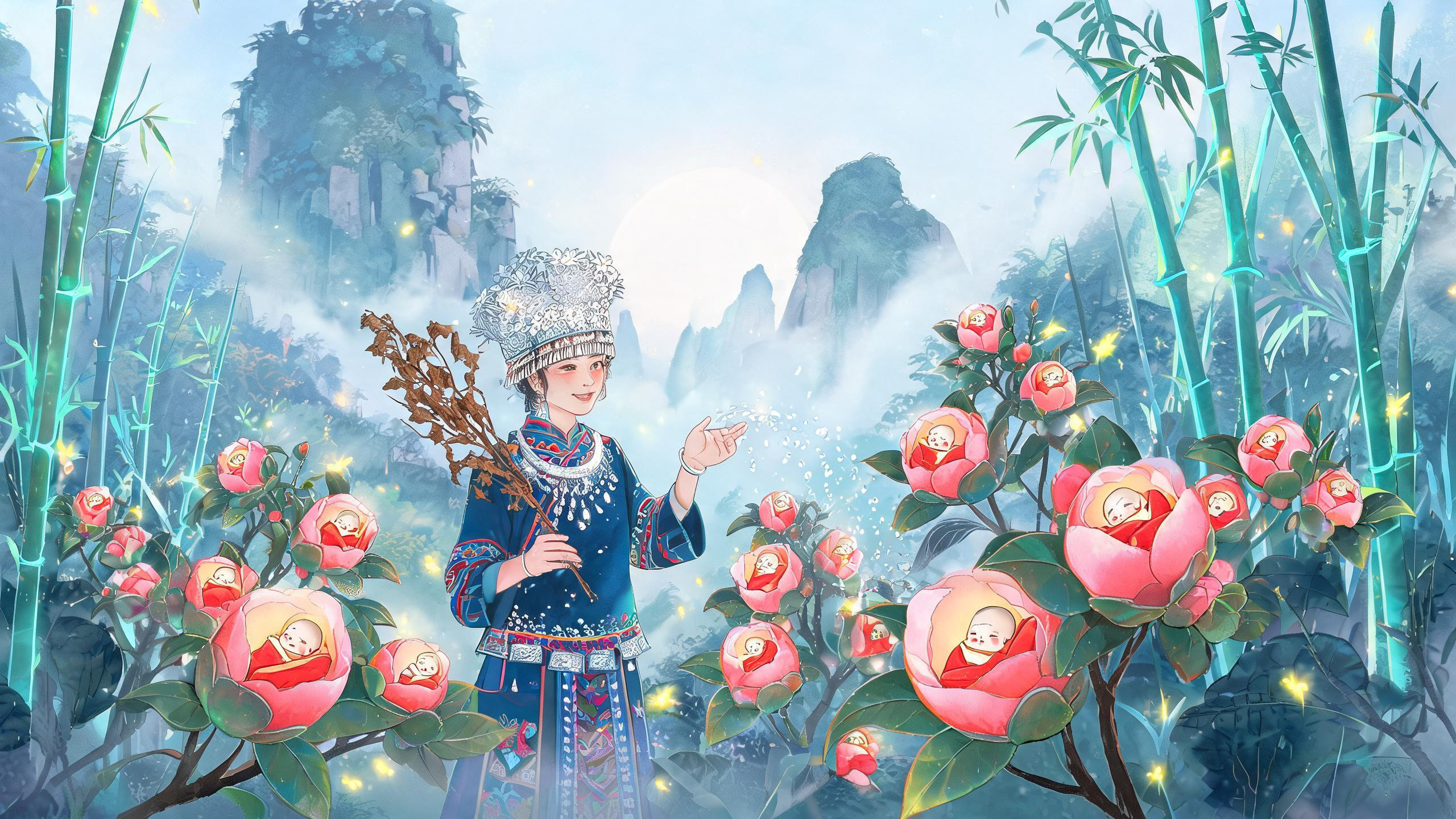 壮族花婆花林