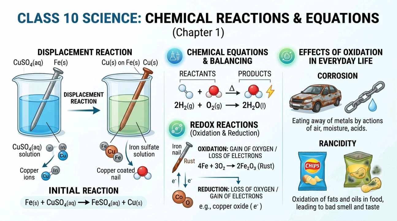 Chemical Reactions and Equations Class 10 Science