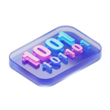 binary code data card