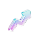 zigzag upward trend arrow icon