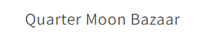 Quarter Moon Bazaar logo