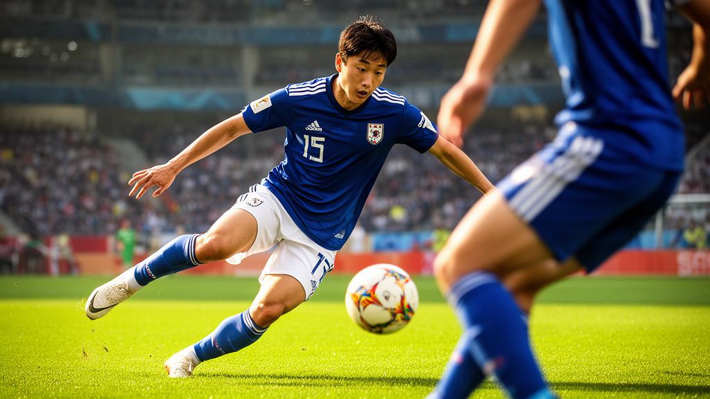 월드컵 구보, 핵심 수비수와 맞대결