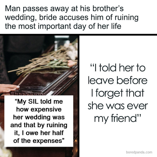 woman says man passing away ruined her wedding gets kicked out of his wake.jpg