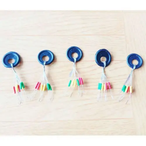 no brand stopper pancing sosis warna warni isi 6 stoper karet kualitas jos full01.webp