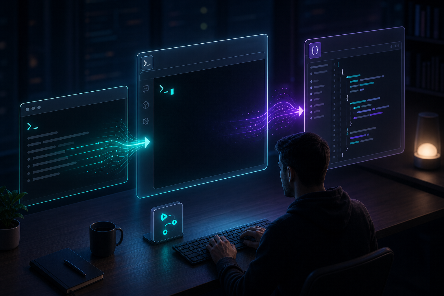 Local terminal automation workflow