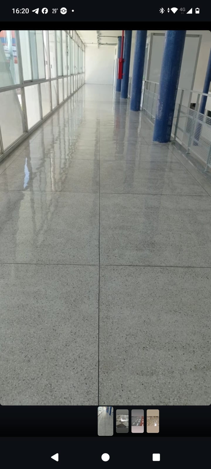 Foto de trabalho de RB pisos aplicação e polimentos de pisos de alta resistências no Indica Sergipe