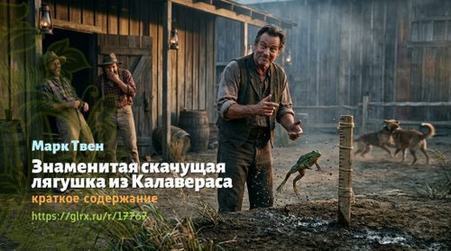 Читать краткий пересказ книги Марка Твена «Знаменитая прыгающая лягушка из Калавераса». Марк Твен: «.jpg