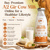 Buy Premium A2 Gir Cow Milk Online for a Healthier Lifestyle