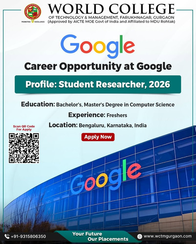 Google Student Researcher 2026 Opportunity for Freshers.jpg