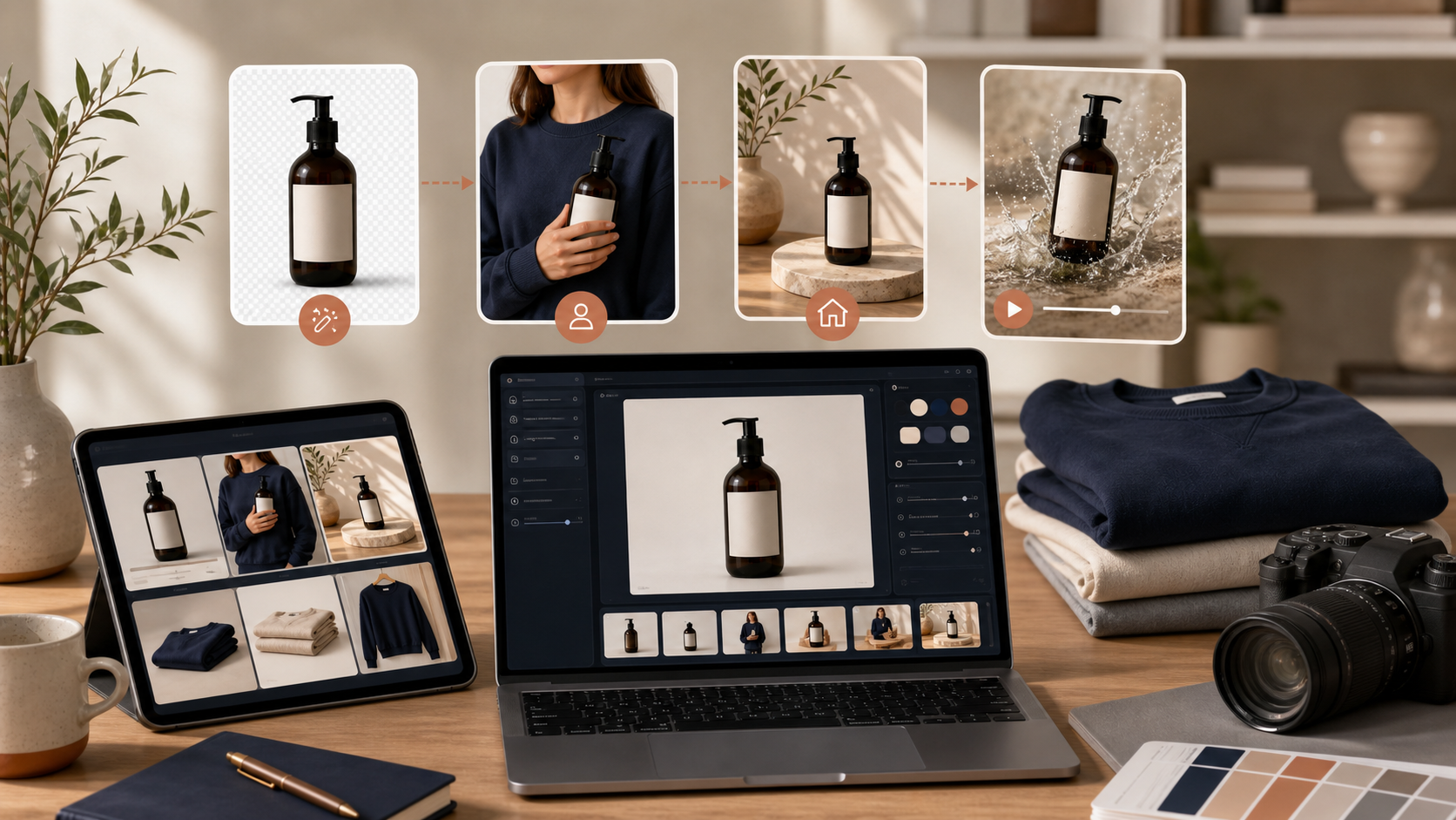 Ecommerce image workflow workspace