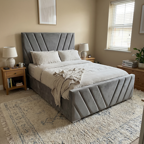 Dark Grey Ottoman Double Bed With V Shaped Headboard.png
