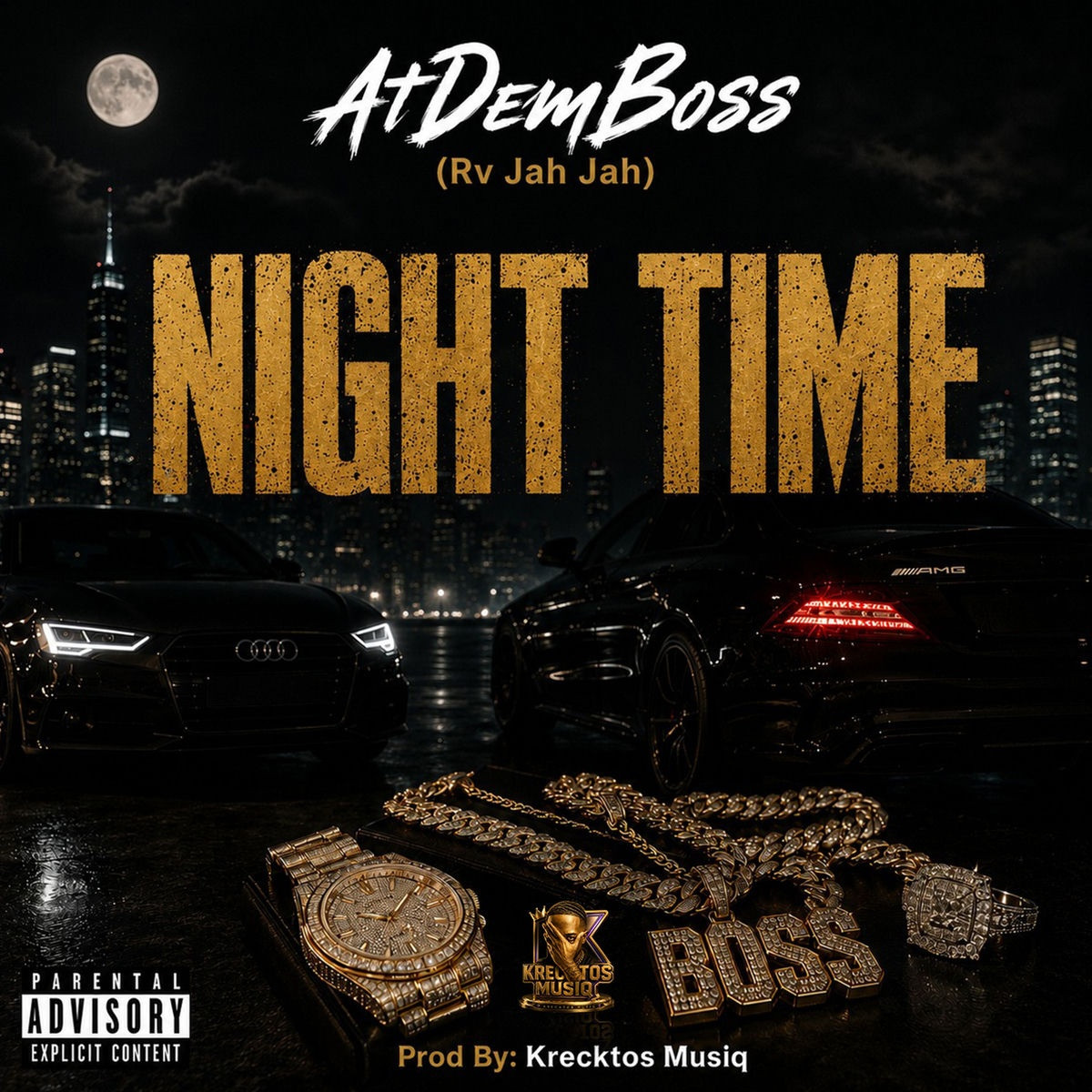 Atdemboss, Krecktos - Night Time (Rv Jah Jah)